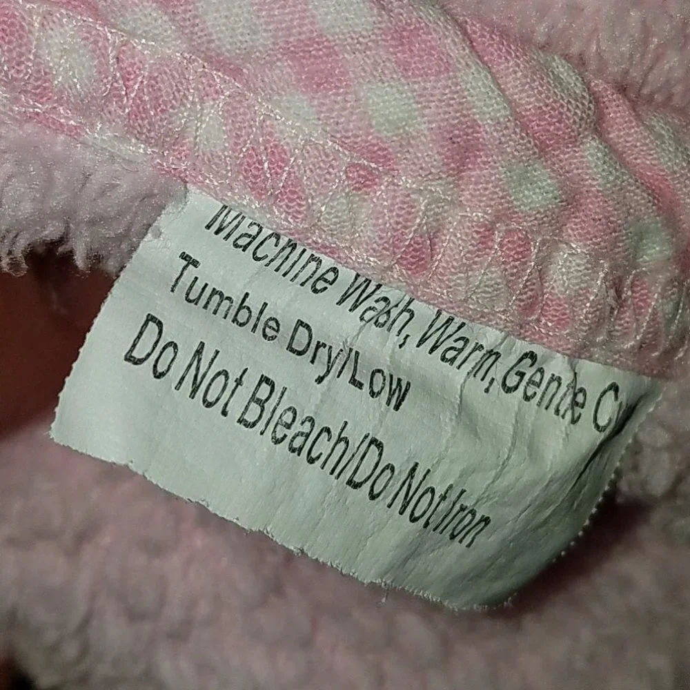 It's A Girl Pink Fleece Baby Blanket Lovey Gingham